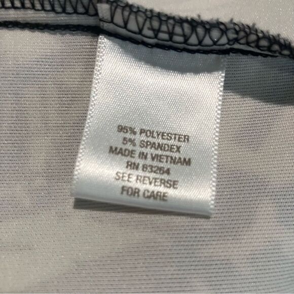 Vintage db Established 1962 Black White Palm Print Stretch Pencil Skirt Sz M - Picture 11 of 11